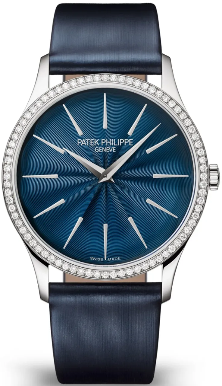 Patek Philippe Calatrava 4997/200G-001 35mm White gold and 18k white gold Blue