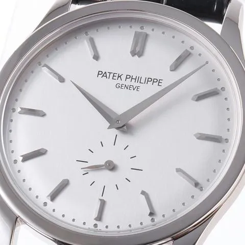 Patek Philippe Calatrava 5196G-001 37mm White gold Silver 5