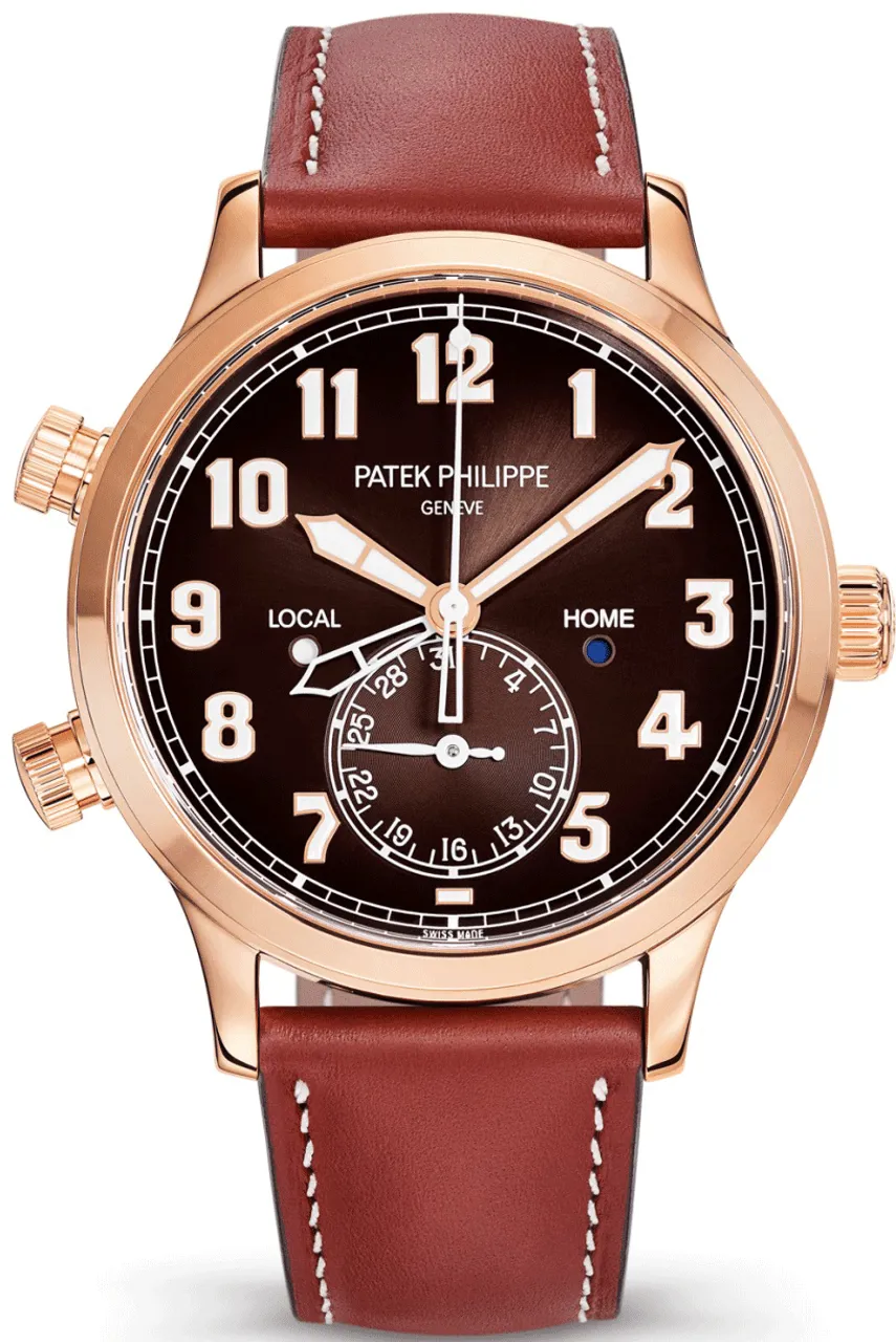 Patek Philippe Calatrava 5524R-001 42mm Rose gold and 18k rose gold Brown