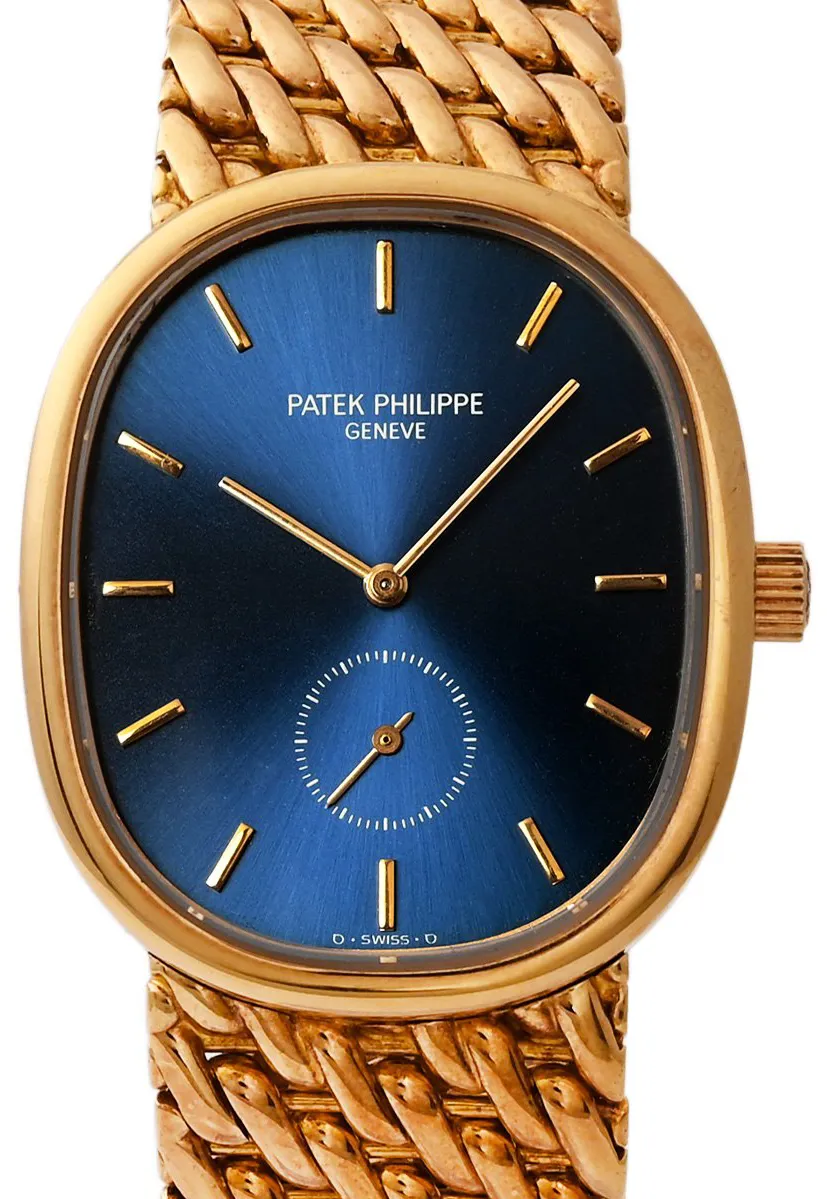 Patek Philippe Golden Ellipse 3978J 33.5mm Yellow gold Blue