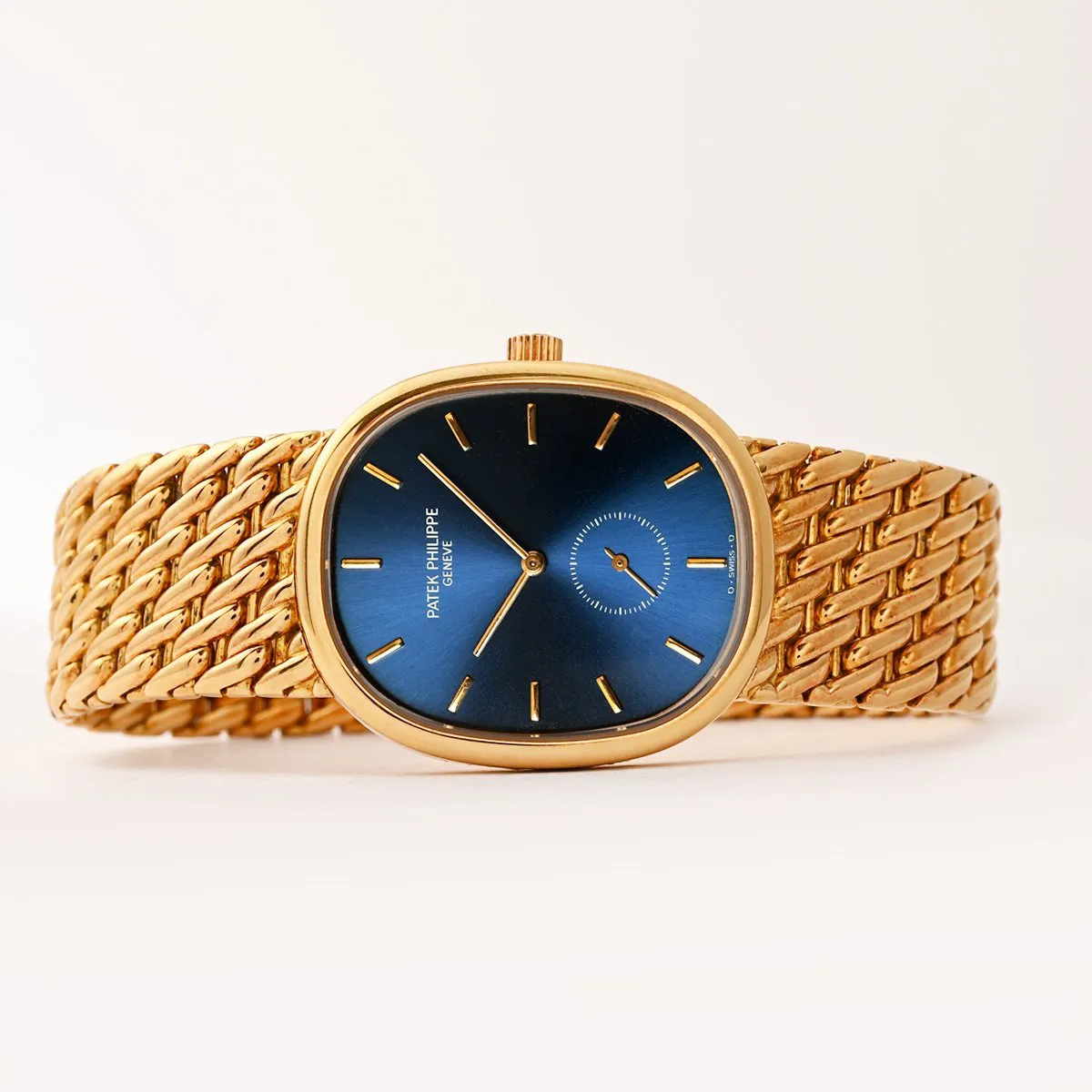 Patek Philippe Golden Ellipse 3978J 33.5mm Yellow gold Blue 5