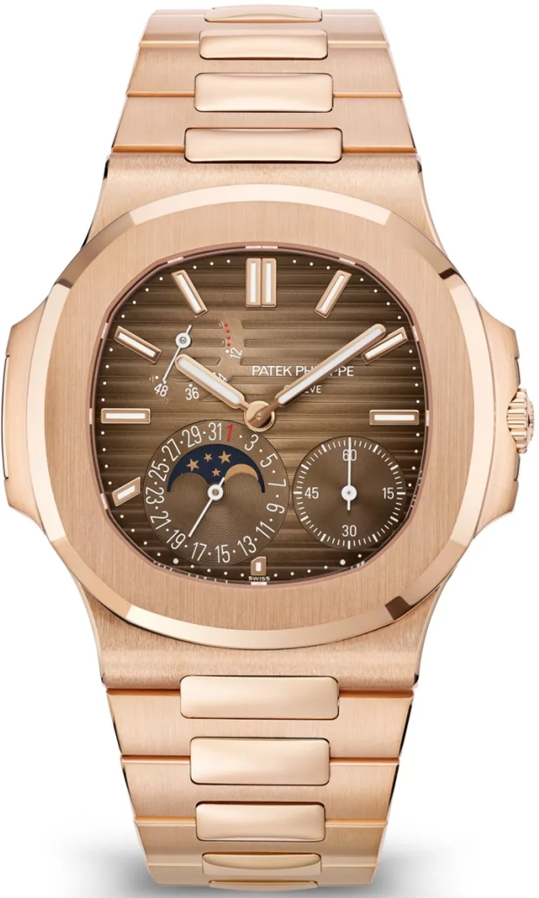 Patek Philippe Nautilus 5712/1R-001 40mm Rose gold and 18k rose gold Brown