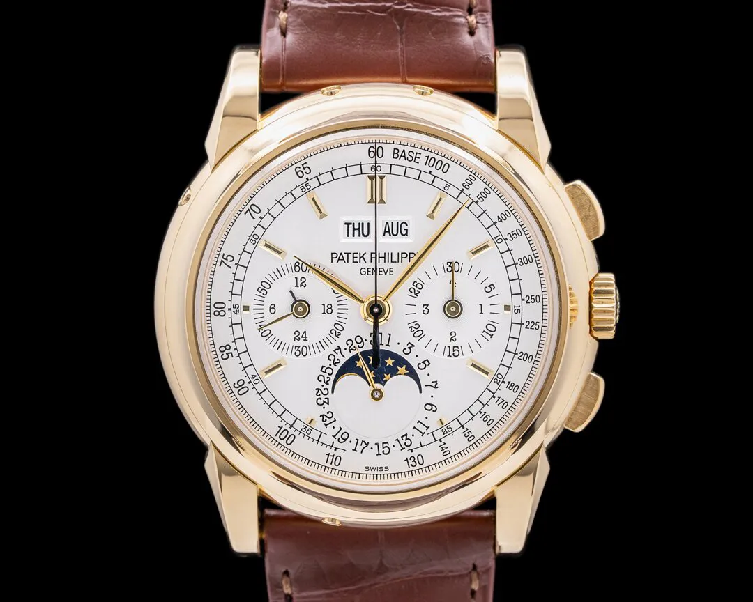 Patek Philippe Perpetual Calendar Chronograph 5970J-001 40mm Yellow gold Silver