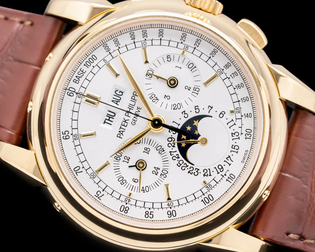 Patek Philippe Perpetual Calendar Chronograph 5970J-001 40mm Yellow gold Silver 4