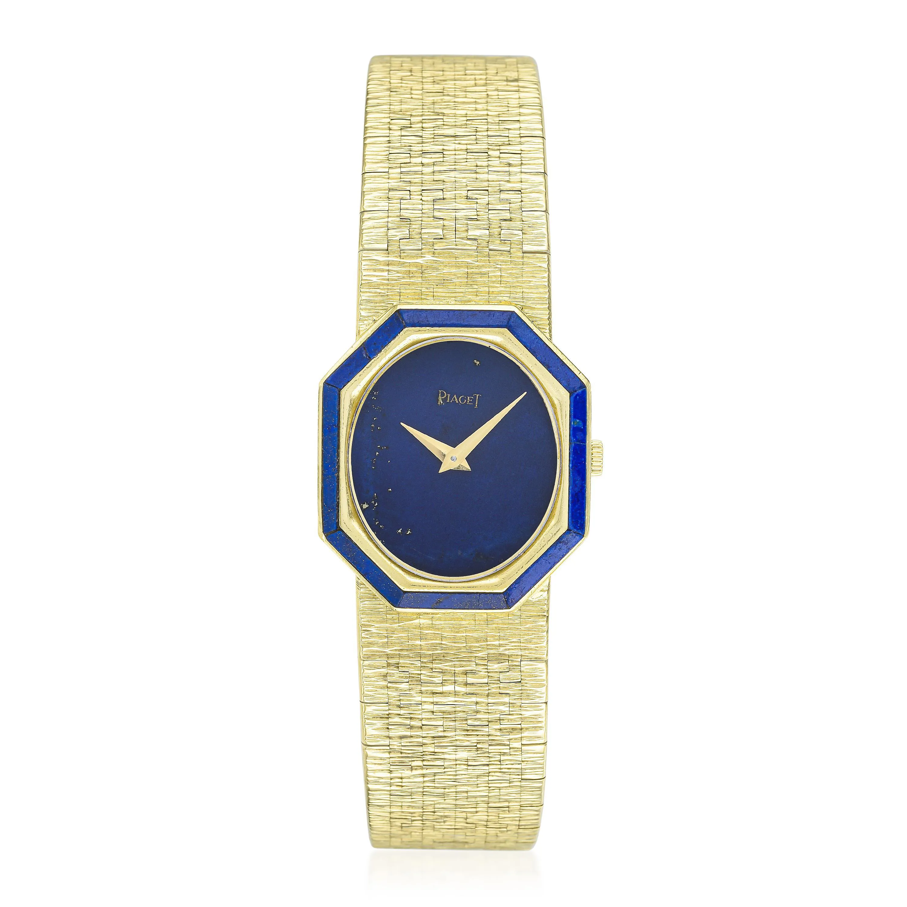 Piaget 9341 A6 23mm 18k yellow gold Lapis lazuli