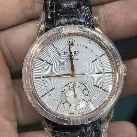 Rolex Cellini 50525 39mm Rose gold Silver 2