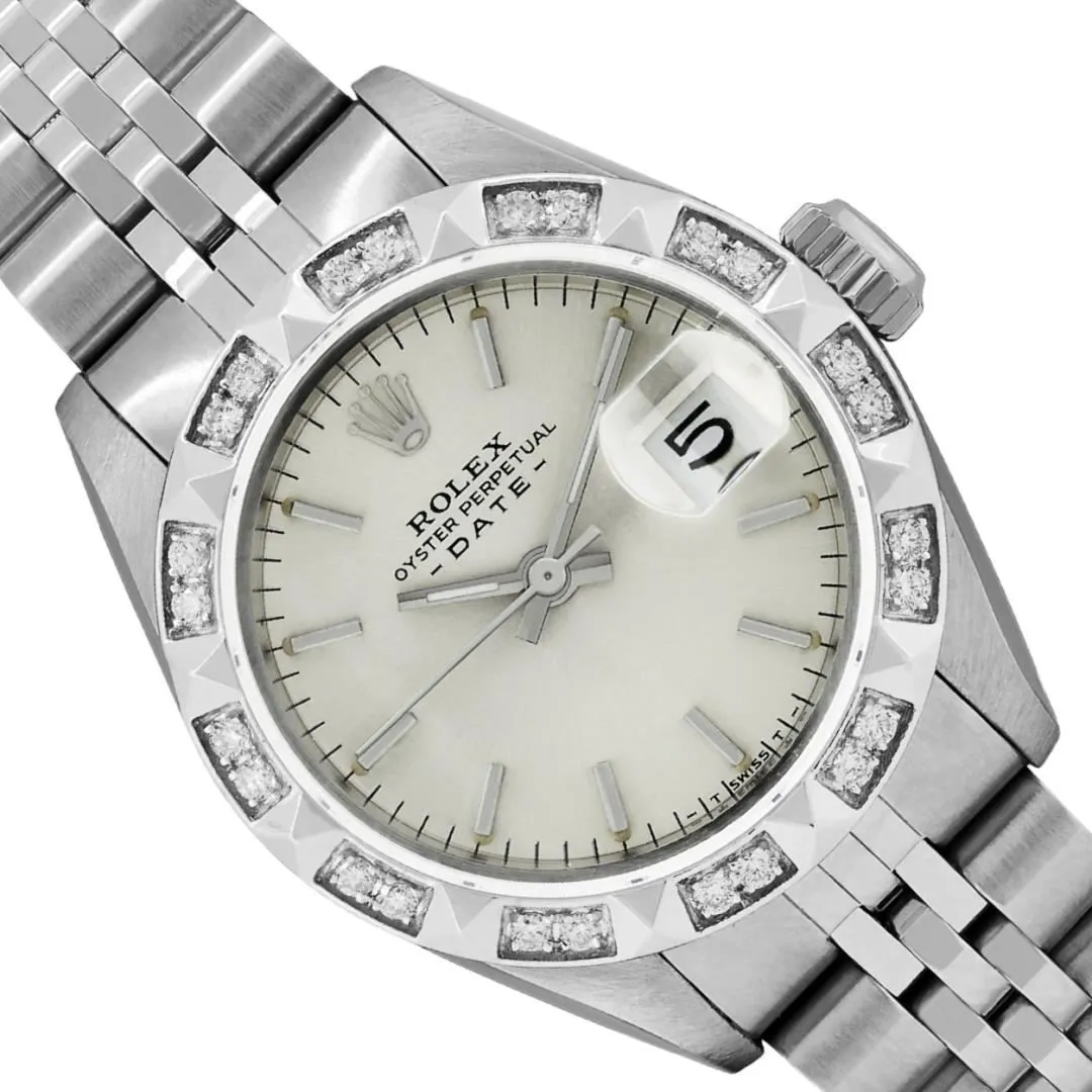 Rolex Date 26mm Stainless steel Silver