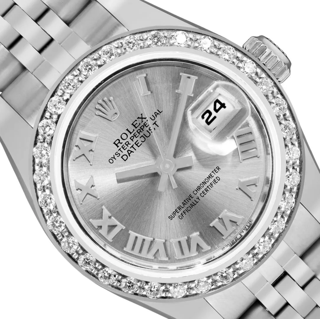 Rolex Date 26mm Stainless steel Silver