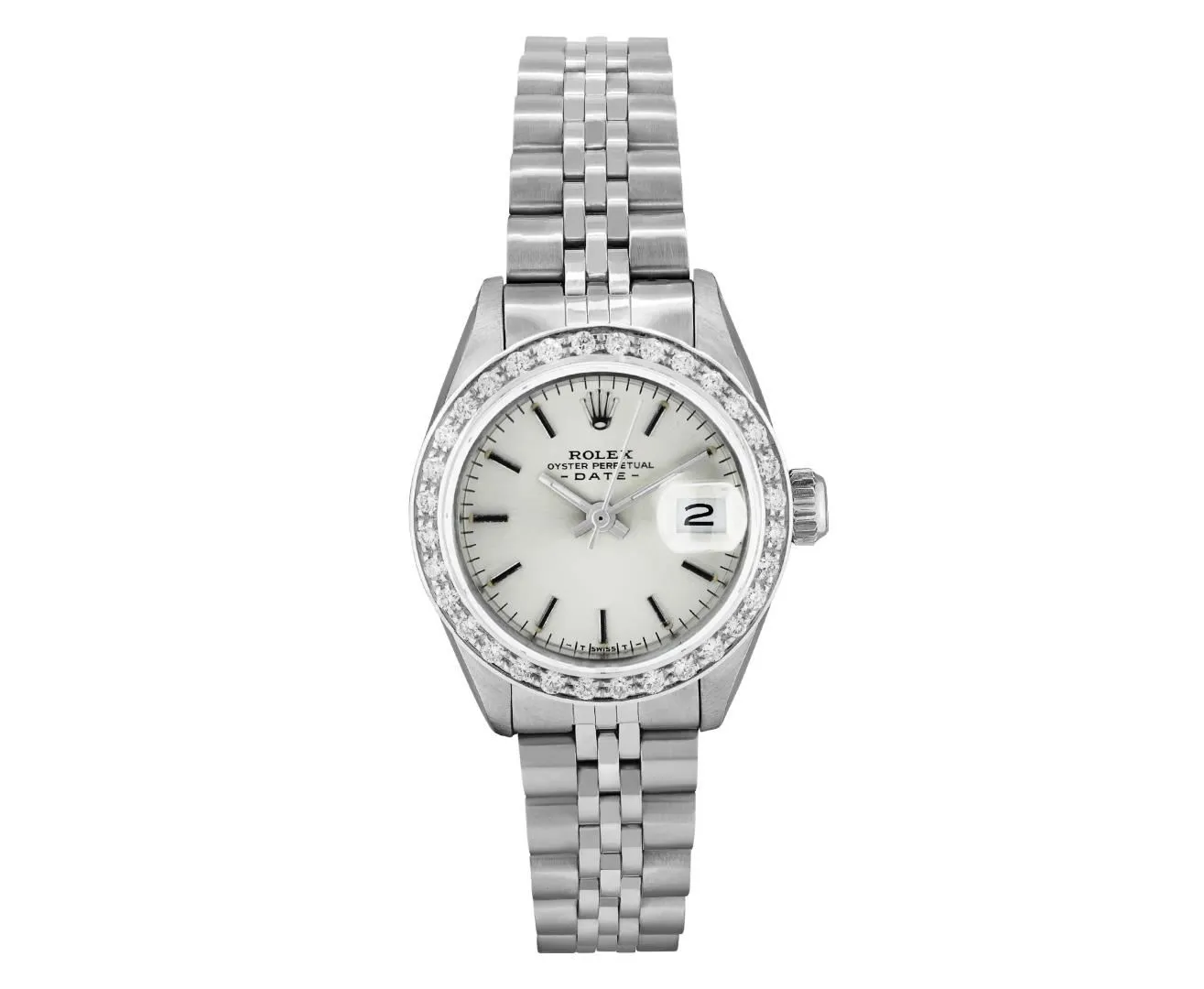 Rolex Oyster Perpetual Date 26mm Stainless steel and 18k white gold Silver 1