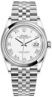 Rolex Datejust 126200WRJ Stainless steel White