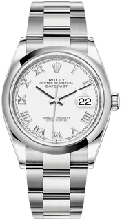 Rolex Datejust 126200WRO Stainless steel White