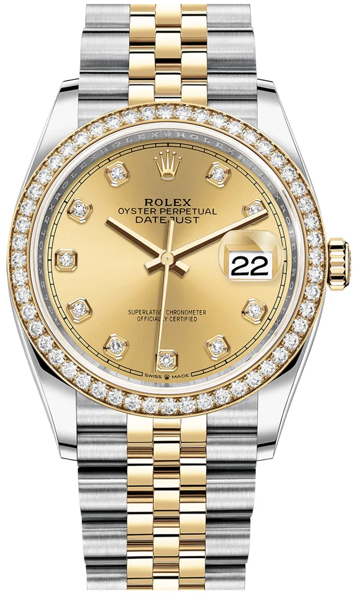 Rolex Datejust 126283CDJ 36mm Stainless steel Champagne