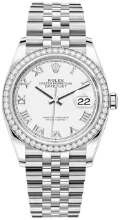 Rolex Datejust 126284WRJ Stainless steel White