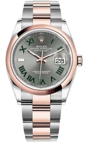 Rolex Datejust 36 126201 36mm Yellow gold and Stainless steel Rose gold