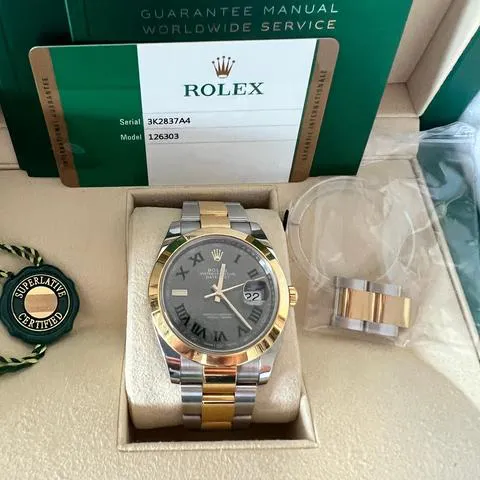 Rolex Datejust 41 126303 41mm Yellow gold and Stainless steel Gray