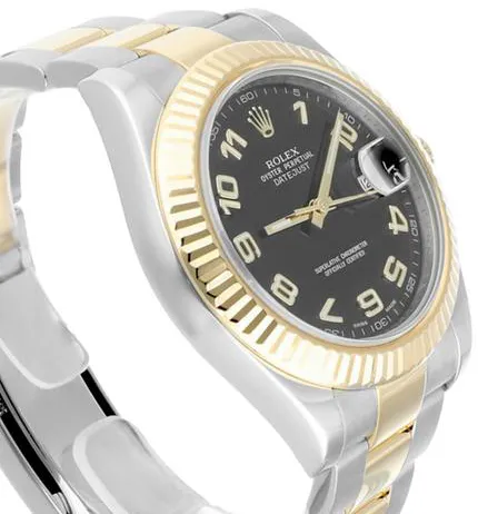 Rolex Datejust II 116333 41mm Yellow gold and Stainless steel Black 4