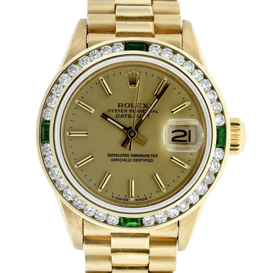 Rolex Datejust 26mm 18k yellow gold Champagne