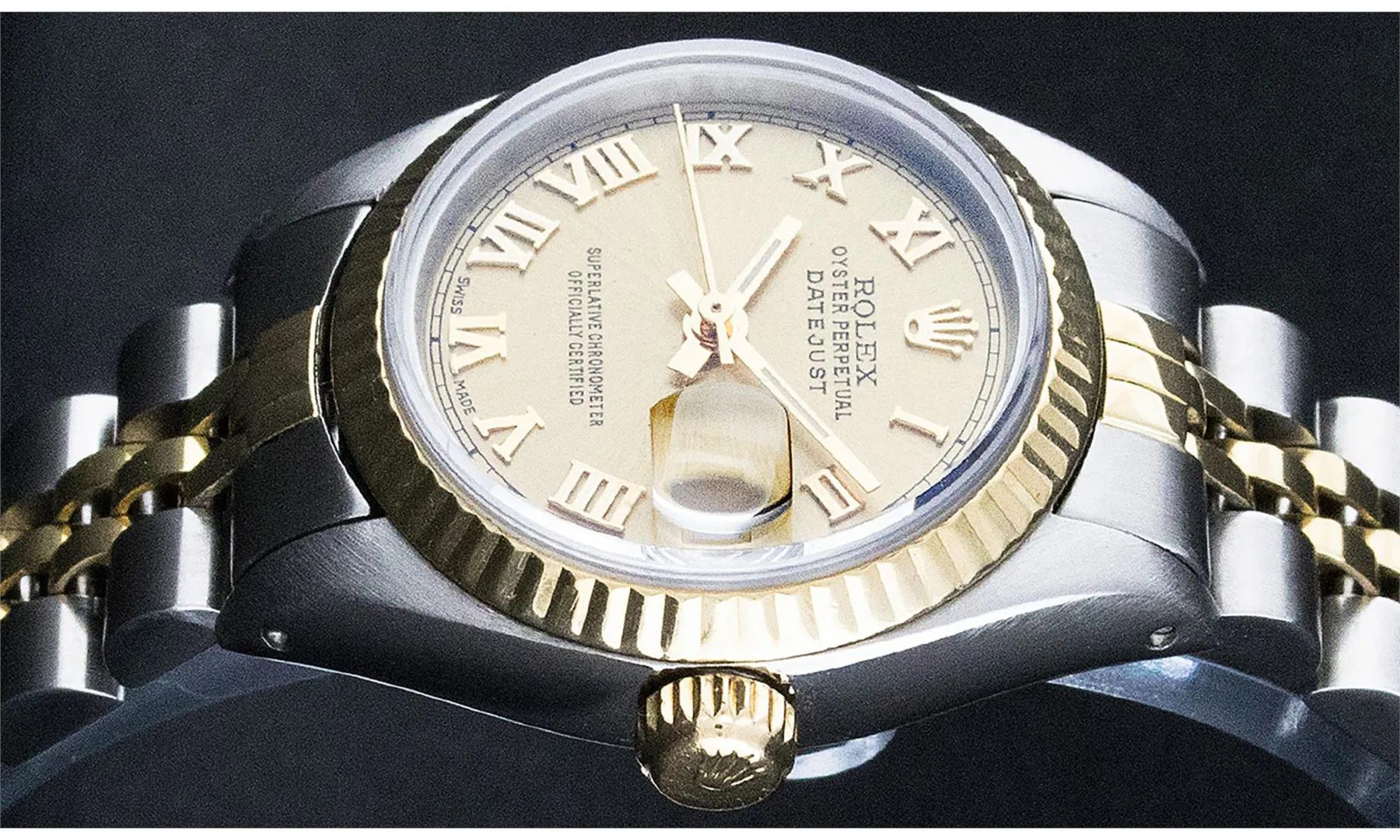 Rolex Datejust 26mm Stainless steel and 14k yellow gold Champagne 3