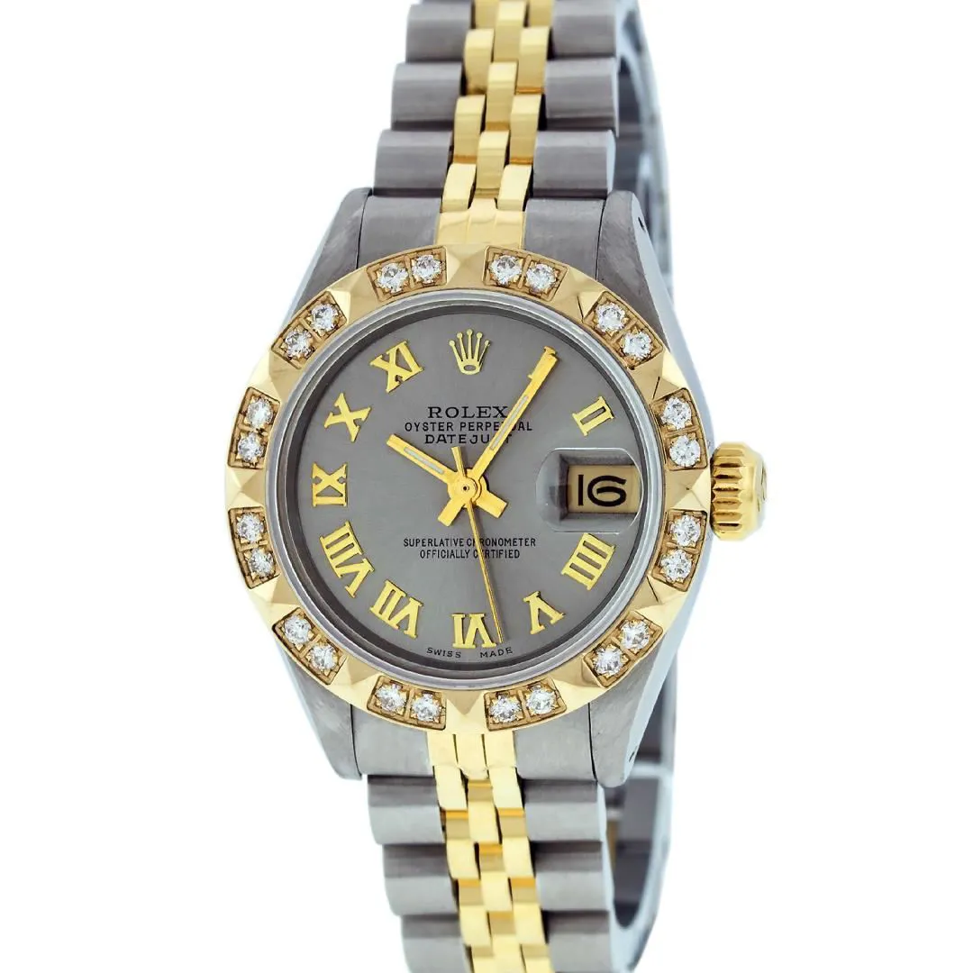 Rolex Datejust 26mm Stainless steel and 14k yellow gold Slate grey 1