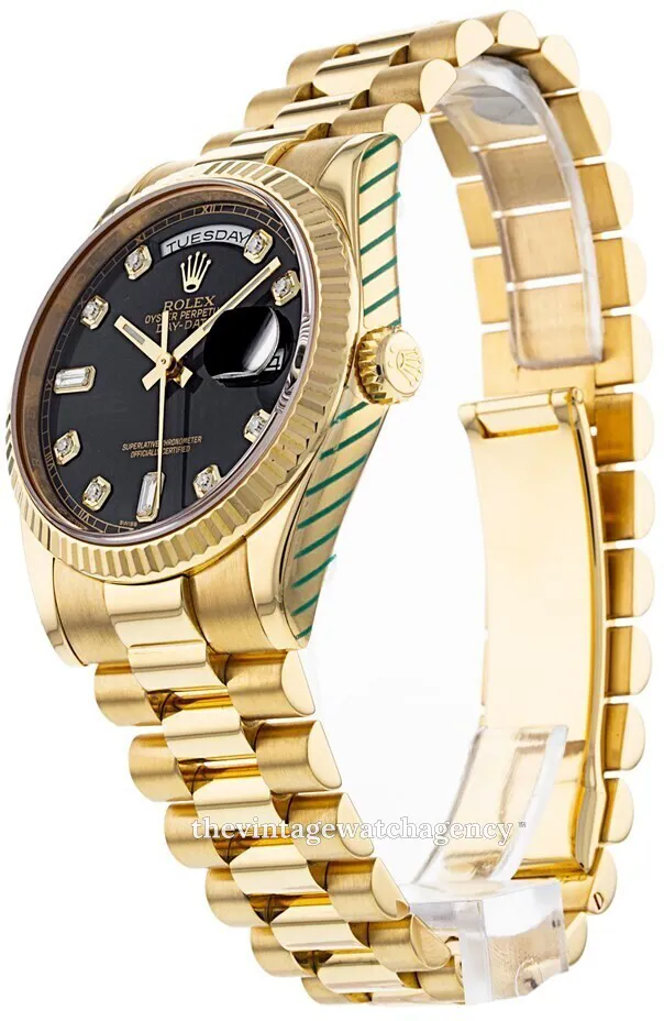 Rolex Day-Date 36 118238-0111 36mm Yellow gold Black 1