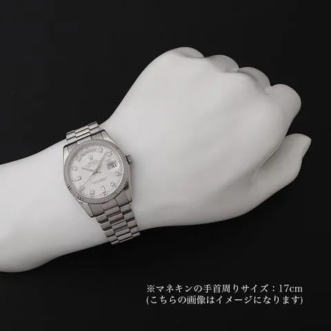 Rolex Day-Date 36 118239A 36mm White gold Silver 4