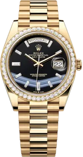 Rolex Day-Date 40 228348BOD Yellow gold Black