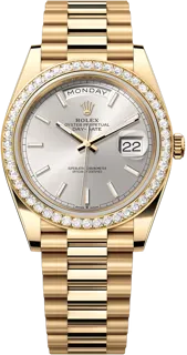 Rolex Day-Date 40 228348SX Yellow gold Silver