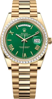 Rolex Day-Date 40 228398GX Yellow gold Green