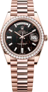 Rolex Day-Date 40 228345E Rose gold Brown