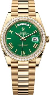 Rolex Day-Date 40 228348GR Yellow gold Green