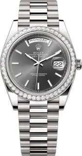 Rolex Day-Date 40 228349SLX White gold Gray