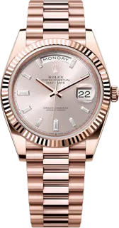 Rolex Day-Date 40 228235SD Everose gold Gray