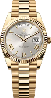 Rolex Day-Date 40 228238SR Yellow gold Silver