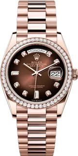 Rolex Day-Date "President" 128345CDBD Rose gold Brown