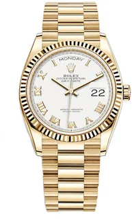 Rolex Day-Date 128238WR Yellow gold White