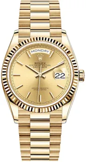 Rolex Day-Date 128238CI Yellow gold Champagne