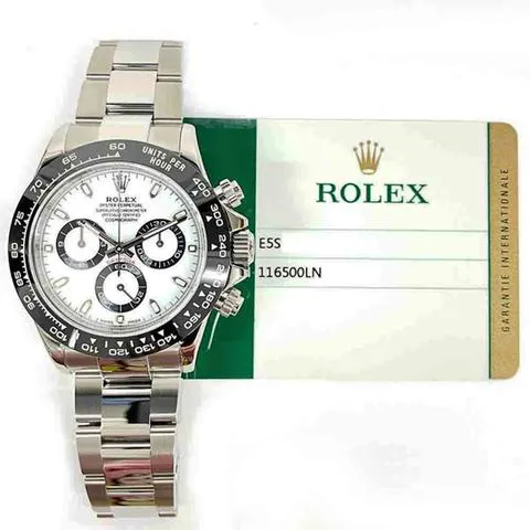 Rolex Daytona 116500LN 40mm Stainless steel White