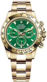 Rolex Daytona 116508 G Yellow gold Green