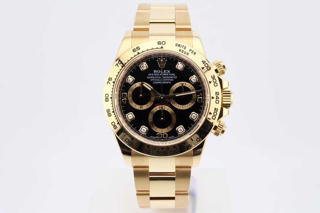 Rolex Daytona 116508 40mm Yellow gold Black