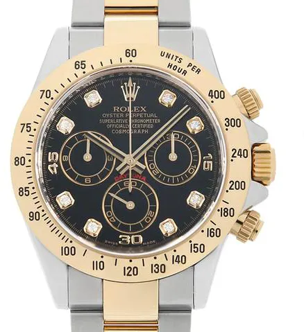 Rolex Daytona 116523G 40mm Yellow gold and Stainless steel Black