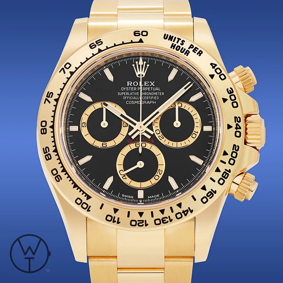 Rolex Daytona 126508 40mm Yellow gold Black