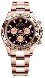 Rolex Daytona P116505B Rose gold and Diamond Black