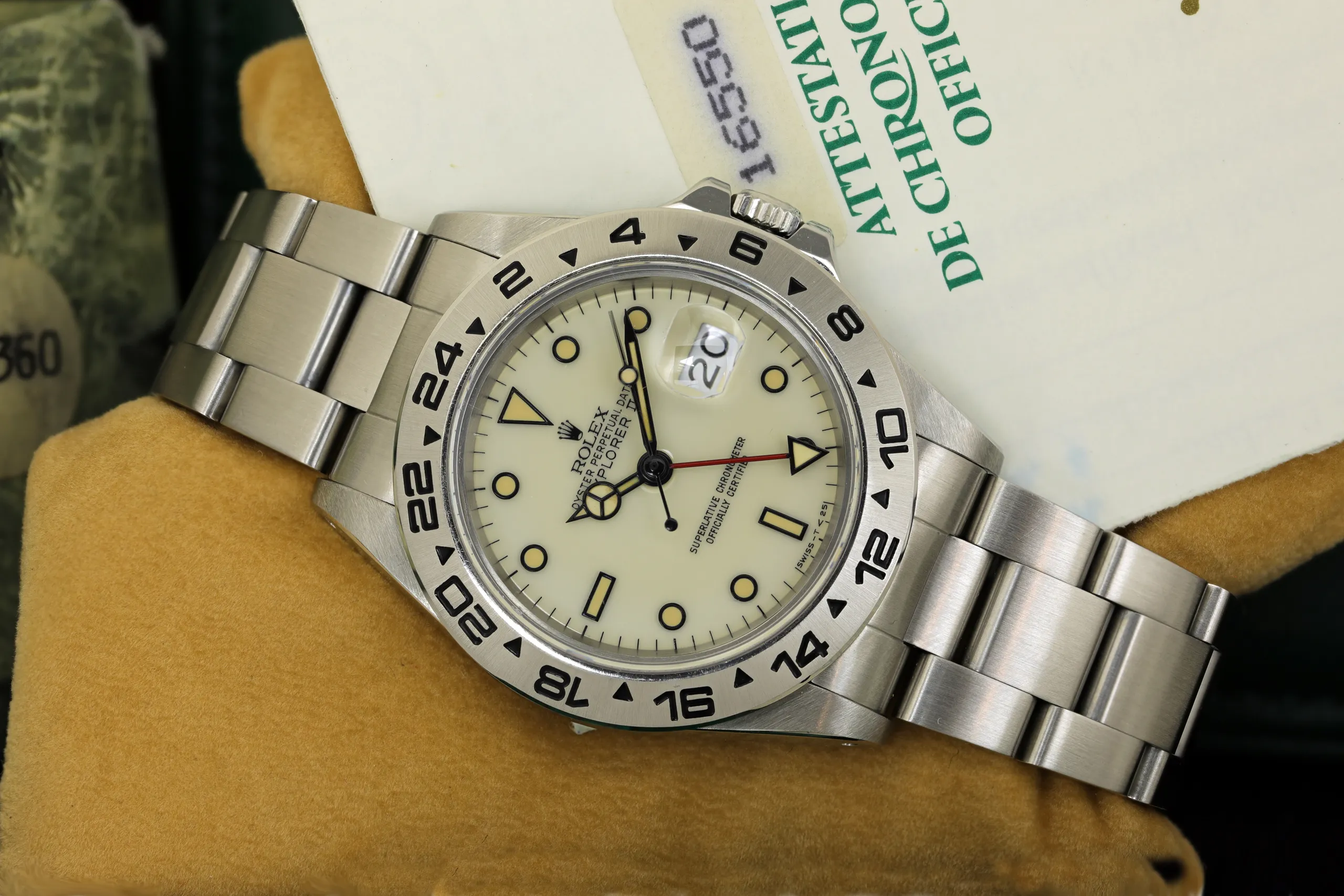 Rolex Explorer II 16550 Stainless steel Cream