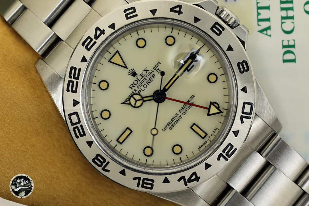 Rolex Explorer II 16550 Stainless steel Cream 1