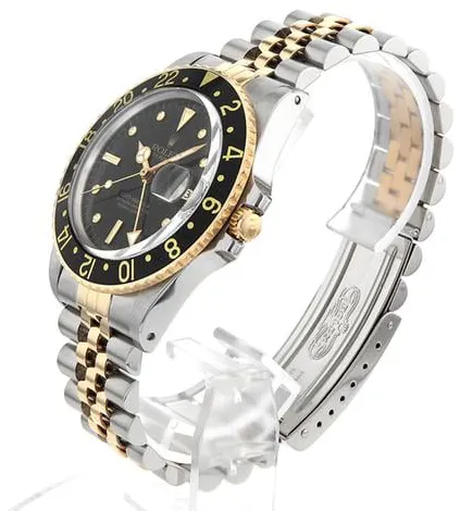 Rolex GMT-Master 16753 40mm Yellow gold and Stainless steel Black 1