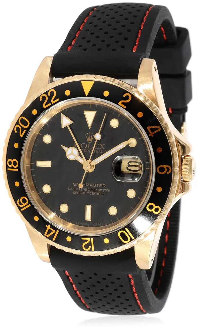 Rolex GMT-Master 16758 40mm Yellow gold Black