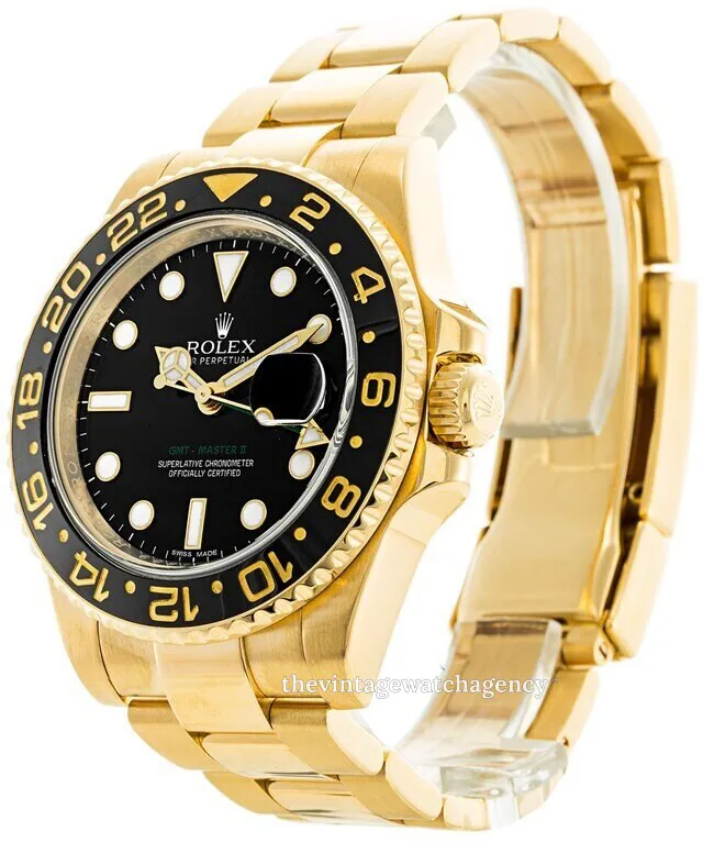 Rolex GMT-Master II 116718LN-0001 40mm Yellow gold Black 1