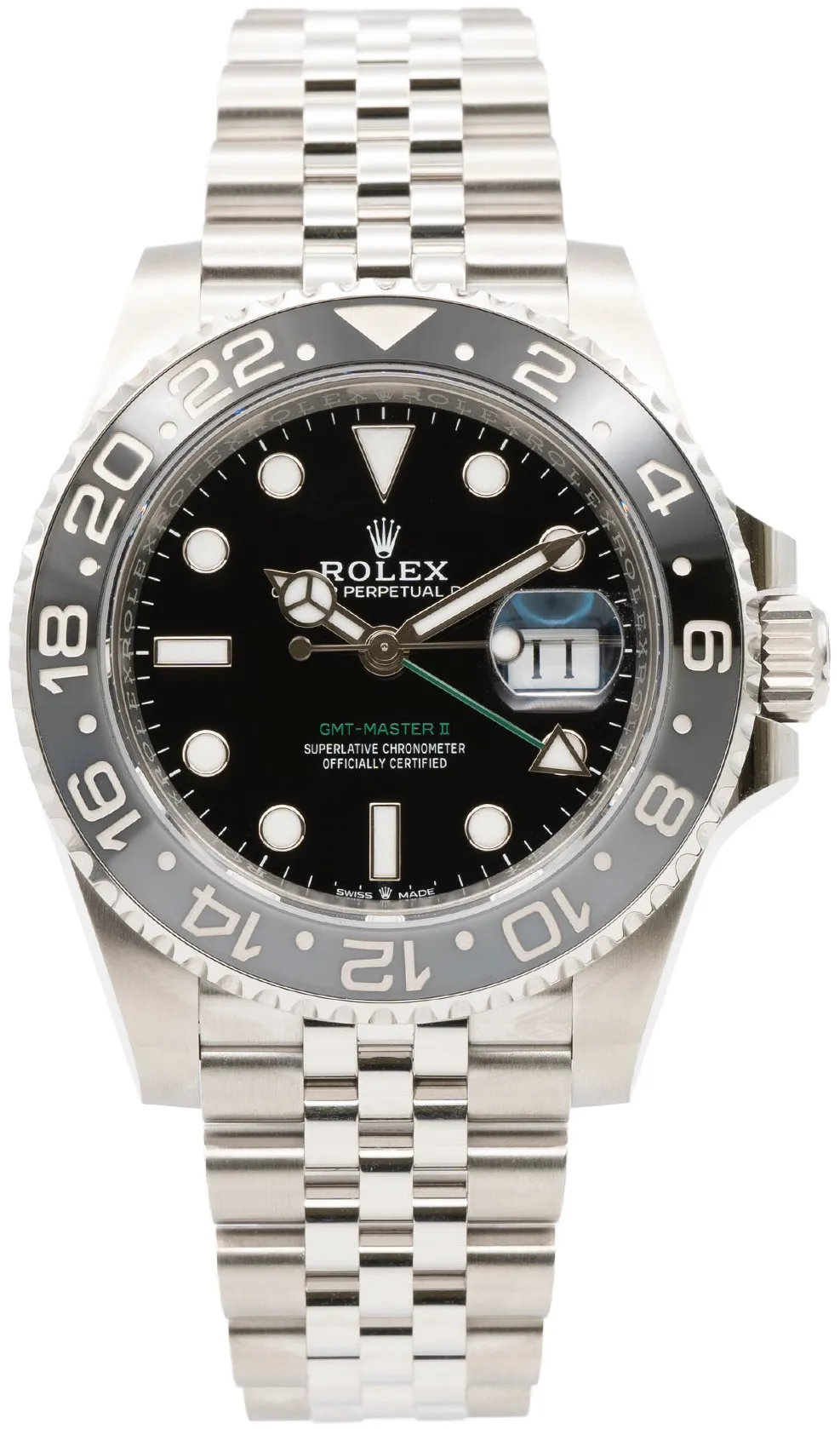 Rolex GMT-Master II 126710GRNR 40mm Stainless steel Black