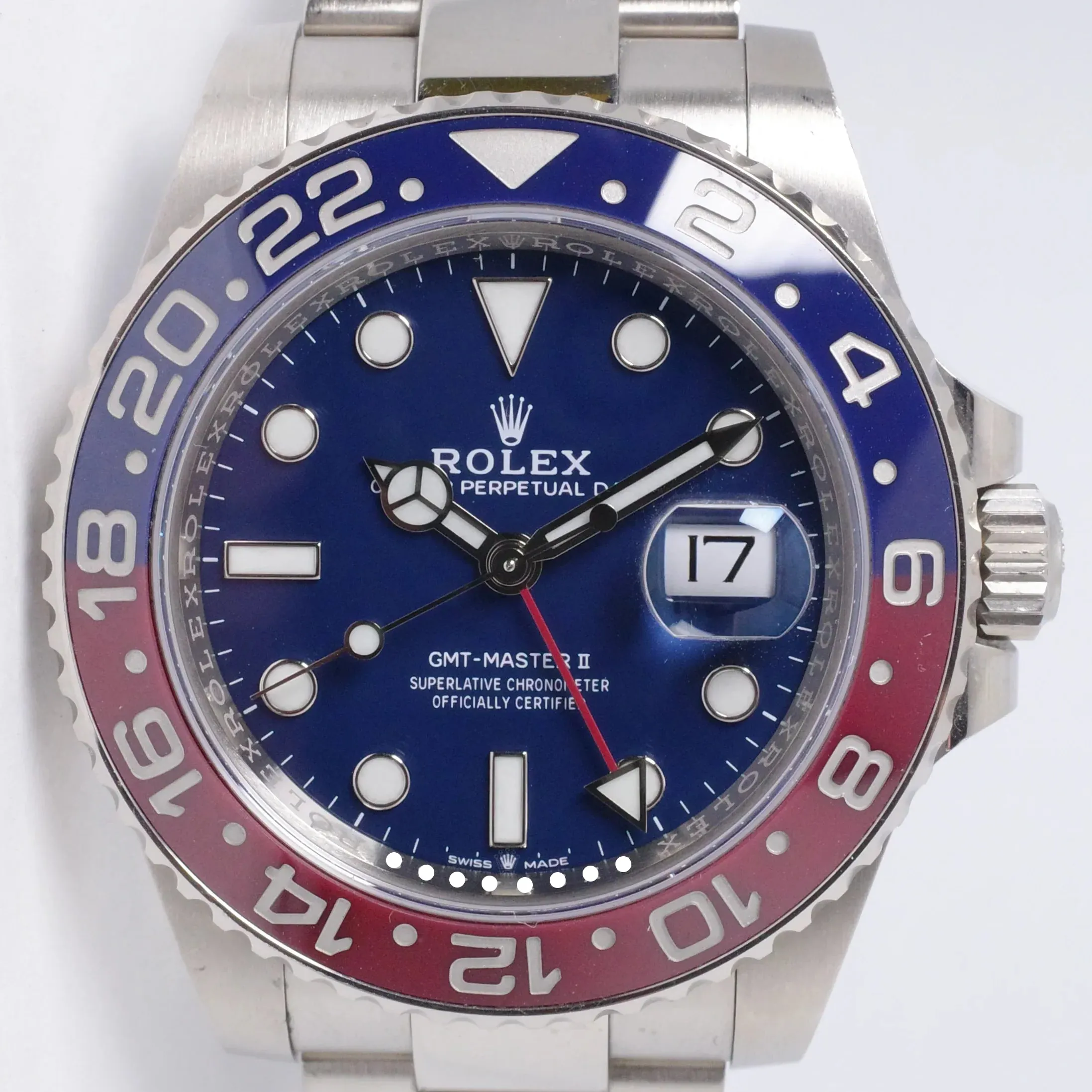 Rolex GMT-Master II 126719BLRO 40mm White gold Blue