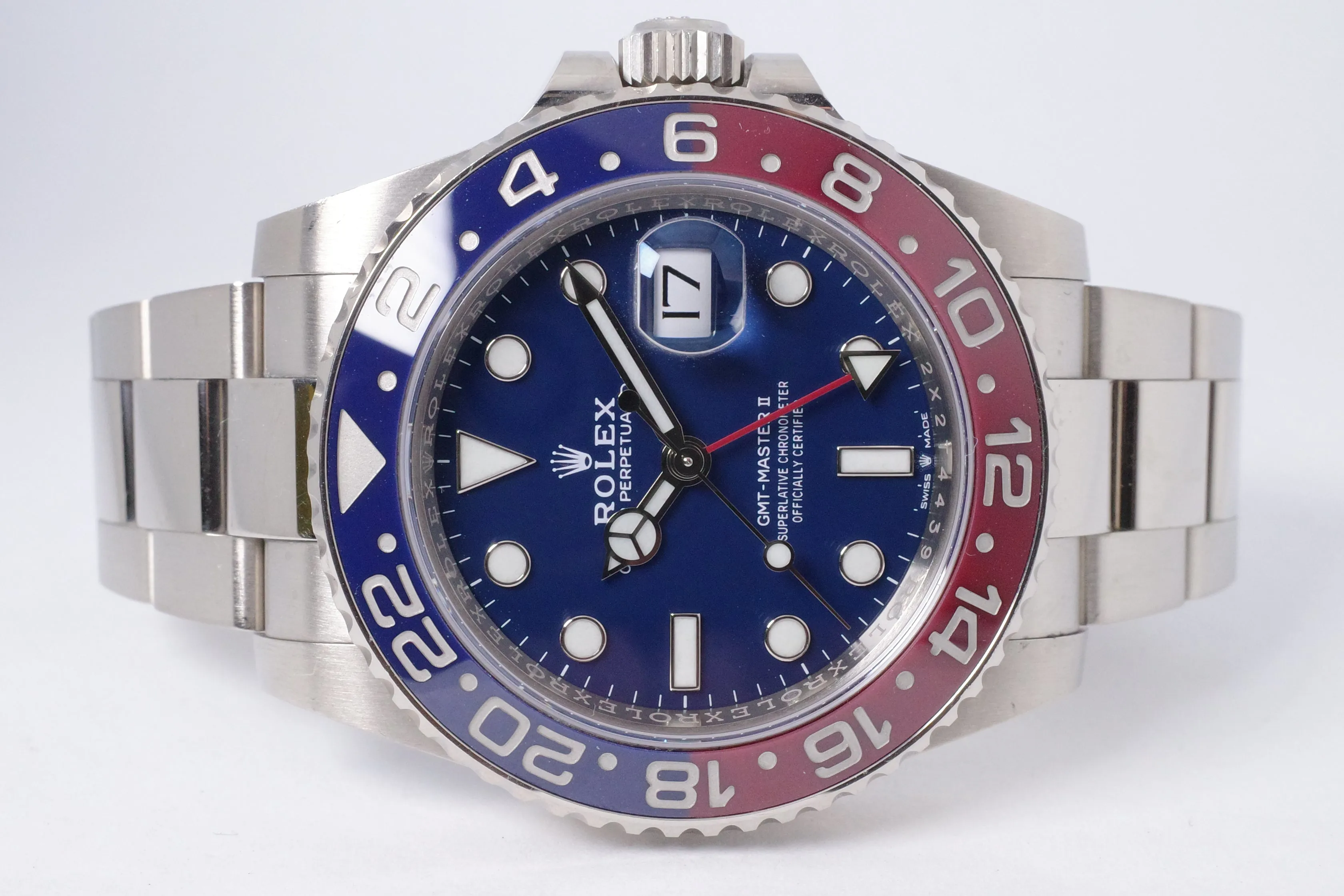 Rolex GMT-Master II 126719BLRO 40mm White gold Blue 6